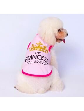 Princess Dog Shirt NEW Summer Cotton Vests for Small Dog Fur Baby (size X-Small)